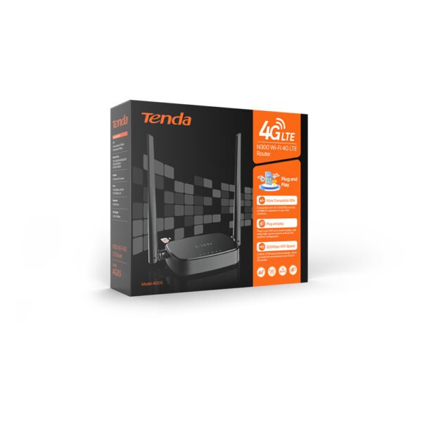 TENDA 4G05 N300 ROUTER 4G LTE WI-FI - immagine 4