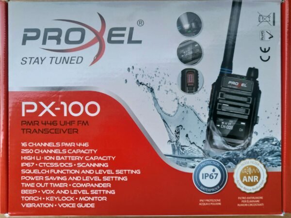 PROXEL PX-100 RICETRASMETTITORE PMR446 - IP67 - immagine 3